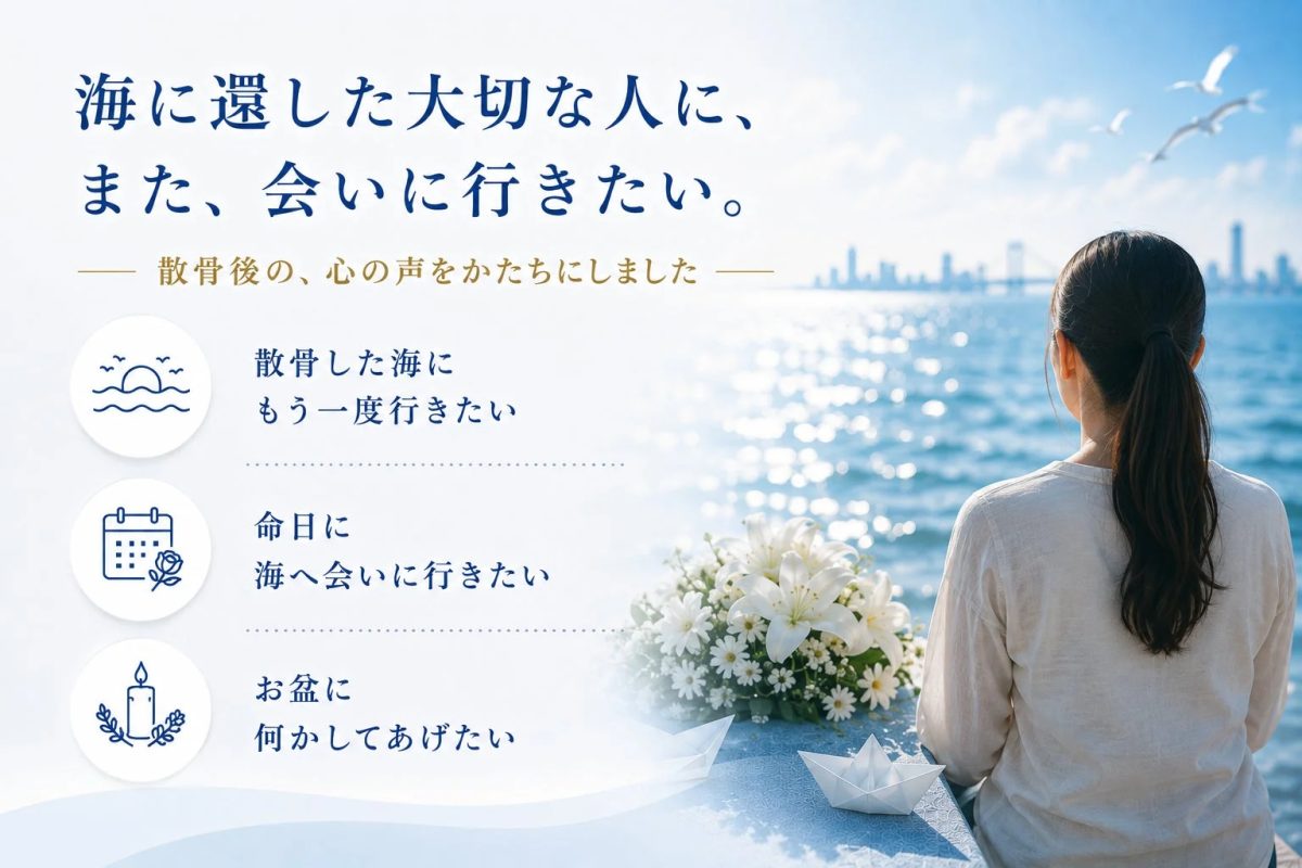 海に還した大切な人に、また、会いに行きたい。