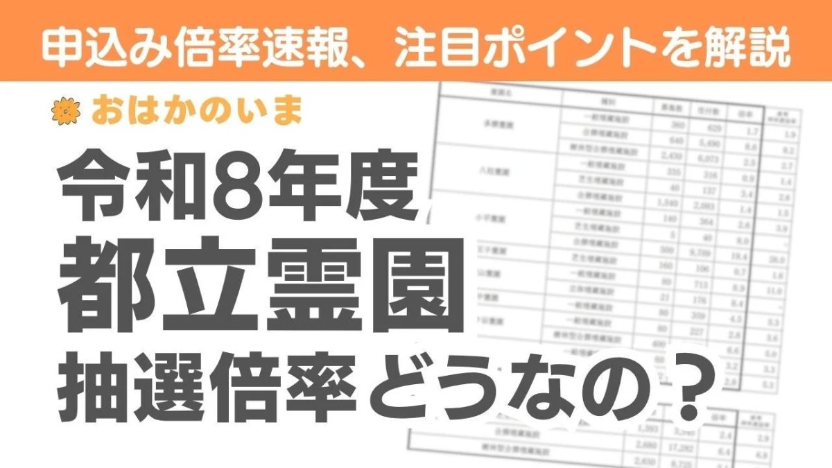 令和8年度 都立霊園 抽選倍率