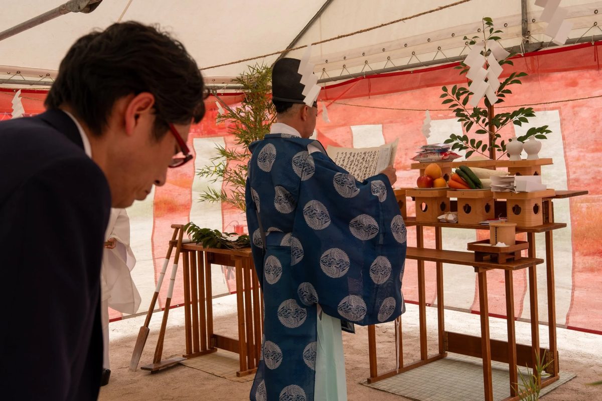 神主による祝詞奏上